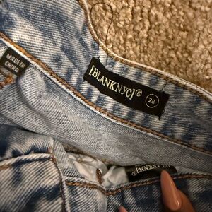 Blank NYC Women's Light Blue Acid Wash Jeans